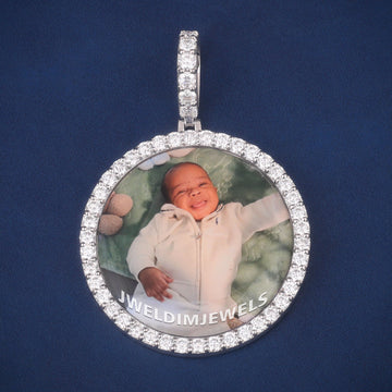 Custom baby round Pendant  lab grown diamond d vvs Jweldim Jewels