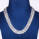 Luxury White Gold Finish Three Row Iced Out Diamond Tennis Chain Necklace Jweldim Jewels