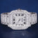 Mens Hip Hop Diamond Watches Roman Dial Fully Iced Out Diamond Silver Custom Watches for Ladies Jweldim Jewels