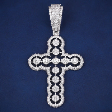 Custom Cross rouna diamond white gold  lab grown diamond d vvs Jweldim Jewels