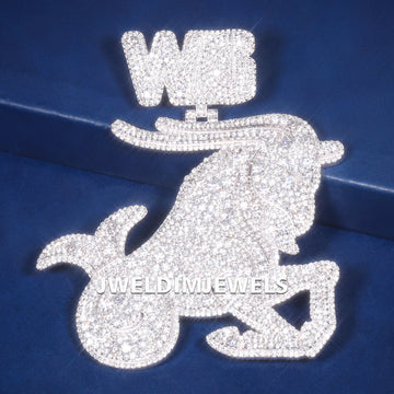 Custom alphabet Pendant lab grown diamond d vvs Jweldim Jewels