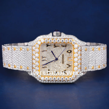 Custom New Iced Out Diamond Luxury HipHop Watches with Multicolor Rainbow Sapphire VVS Clarity Mens Rapper Ice Watches Jweldim Jewels