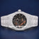 Black Skeleton Dial Royal Oak Fully Studded Moissanite Watch For Mens Womens Jweldim Jewels