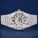 Custom New Royal Oak Luxury Mens Hip Hop Diamond Watches Silver Fully Iced Out Screw Bezel VVS Clarity Mens Diamond Watch Jweldim Jewels