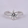 Beautiful stunning engagement ring for women crafted in 14kt white gold with flawless labgrown diamonds Gurukrupa-Gems