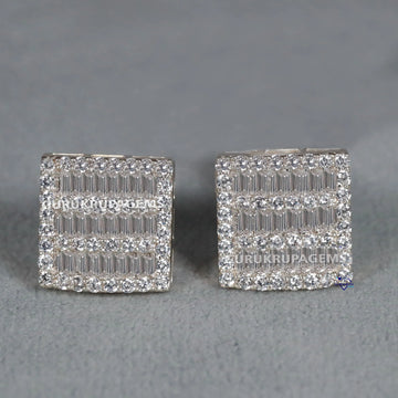 Best selling 14kt White Gold Lab Created Diamond Earring For Birthday Gift in vvs clarity Gurukrupa-Gems