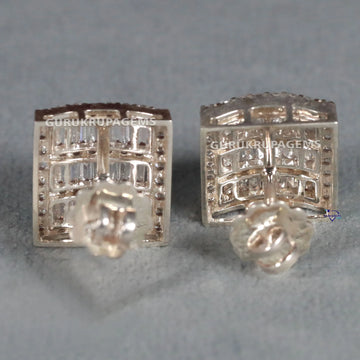 Best selling 14kt White Gold Lab Created Diamond Earring For Birthday Gift in vvs clarity Gurukrupa-Gems
