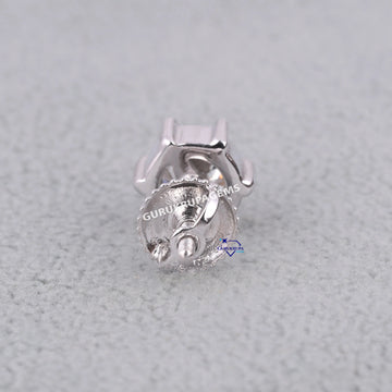 Best selling 3 ct mens single diamond earrings for elegant look vvs clarity Gurukrupa-Gems