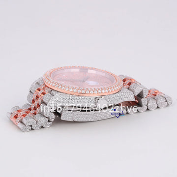 Best selling hip hop diamond watch branded luxury collection vvs clarity-Gurukrupa-Gems