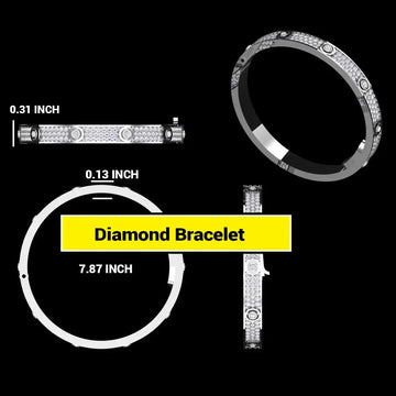 Best selling hiphop cartier inspired bracelet vvs clarity Gurukrupa-Gems