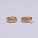 Best selling stylish white and black round cut diamonds in lab grown diamond earring with VVS clarity diamonds in 14 kt yellow gold