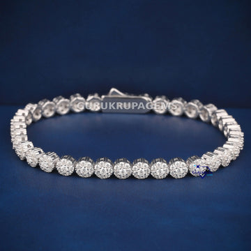 Best selling white tennis bracelet for women Gurukrupa-Gems