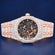 Black Skeleton Dial Royal Oak Fully Studded Moissanite Watch For Mens Womens (Copy) Gurukrupa-Gems