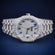 Buss down hip hop blue dial stainless steel band diamond watch Gurukrupa-Gems