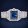 Buss down vvs clarity blue face diamond watch Gurukrupa-Gems
