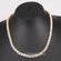 Capture attention with this stunning 14 kt yellow gold necklace in lab grown diamonds for women-Gurukrupa-Gems