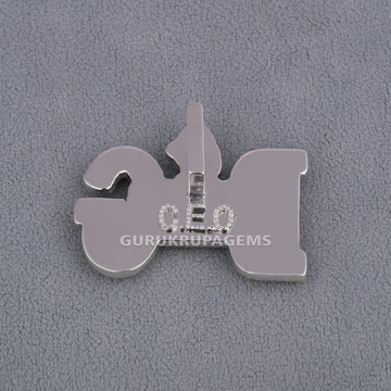 Classic lab grown diamond pendant crafted in 14 kt gold with vvs clarity diamonds Gurukrupa-Gems