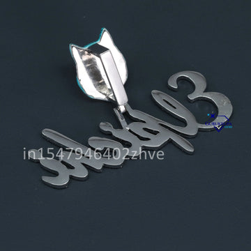 Classic name letter pendant with vvs clarity diamonds crafted in 14 kt white gold for unisex