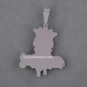 Classic two tone 14 kt white and rose gold hip hop diamond pendant with vvs clarity diamonds Gurukrupa-Gems