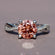 Classy 14 kt white gold lab grown diamond ring in pink treated color with vvs clarity diamonds for girls Gurukrupa-Gems