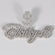 Classy customized name letter 14 KT white gold unisex diamond pendant with VVS clarity for party wear