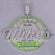 Classy neon color diamond pendant for unisex made with lab grown diamonds in 14 kt white gold-Gurukrupa-Gems