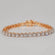 Classy womens collection in 14kt gold lab created diamond bracelet with enhanced VVS clarity Gurukrupa-Gems