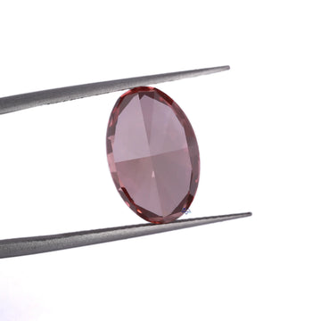 Create memories with our lab-grown oval cut brownish pink diamond color, destined to be cherished crafted in vvs clarity-Gurukrupa-Gems