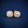 Cushion cut halo set diamond earring top quality Gurukrupa-Gems