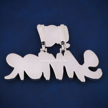 Custom Baguette Letter Name Pendant Mens HipHop Necklace Customized Rock Rapper Jewelry Gurukrupa-Gems