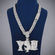 Custom Design VVS Clartiy Round Cut Lab Grown Diamond Chain With Pendant Gurukrupa-Gems