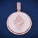 Custom Ethereum Diamond Pendant Iced Out Round Crypto Necklace for Men in Rose Gold Gurukrupa-Gems