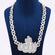 Custom Hand Made Lab Grown Diamond Chain With Pendant In 14KT White Gold Gurukrupa-Gems