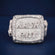 Fully Iced Out Chunky Square Diamond Ring in Rose & White Gold Drip Gurukrupa-Gems