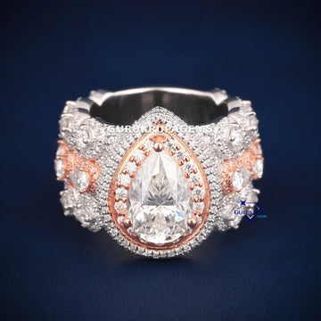 Custom made diamond hip hop ring for men women Gurukrupa-Gems