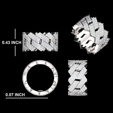 Customized Hip Hop Diamond Band for Men VVS Clarity (Copy) Gurukrupa-Gems