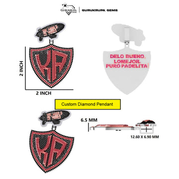 Customized Iced Out Diamond Cash Out Gun Cartoon Pendant with Flying Money Art Design Custom VVS Name Pendan Gurukrupa-Gems