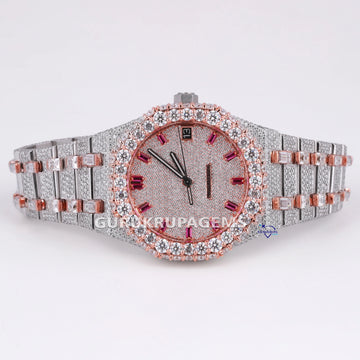 Customized Stainless Steel made hip hop lab grown diamond watch for men Gurukrupa-Gems