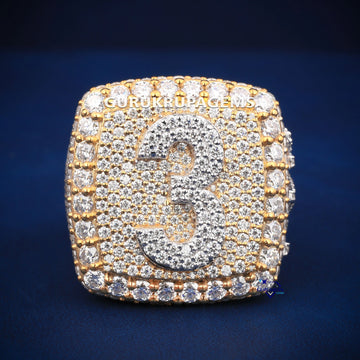 Customized hip hop moissanite rings for men Gurukrupa-Gems