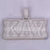 Diamond jewelry pendant made with lab grown diamonds in 14 kt white gold with vvs clarity-Gurukrupa-Gems