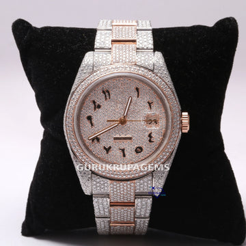 Discover our best selling iced out mens watch meticulously crafted with VVS clarity labgrown diamonds Gurukrupa-Gems