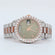Displaying trending watch through half iced out rose gold color lab grown unisex diamond hiphop watch Gurukrupa-Gems