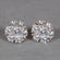 Divine Splendor Diamond Earrings for women in 14 kt white gold with vvs clarity diamonds Gurukrupa-Gems