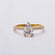 Elegant 14kt white gold ring with VVS clarity labgrown diamonds for women perfect for engagement or parties