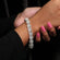 Elegant ladies assortment 14kt gold diamond bracelet boasting enhanced VVS clarity diamonds Gurukrupa-Gems