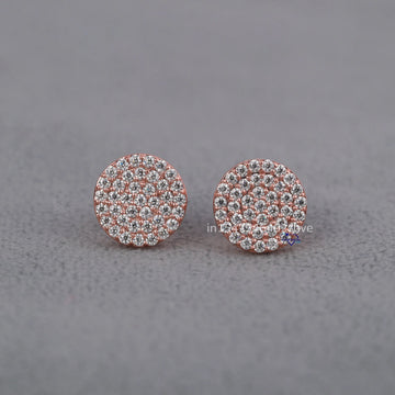 Elevate your everyday look with this simple yet elegant 14 kt rose gold lab grown diamonds-Gurukrupa-Gems