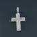 Elevate your style with unique cross unisex diamond pendant in 14 kt white gold lab grown diamonds-Gurukrupa-Gems