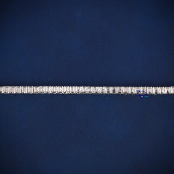 Emerald cut tennis bracelet for women vvs clarity diamonds Gurukrupa-Gems