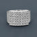 Evaluate our newly designed 14 kt white gold laboratory grown diamond hip hop ring exhibiting VVS clarity. Gurukrupa-Gems