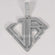 Exclusively unique designed 14 KT white gold lavish diamond pendant with VVS clarity for unisex